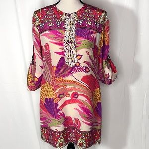 Nanette Lepore Seashell Retro Tunic Dress Dress Top Size 2
